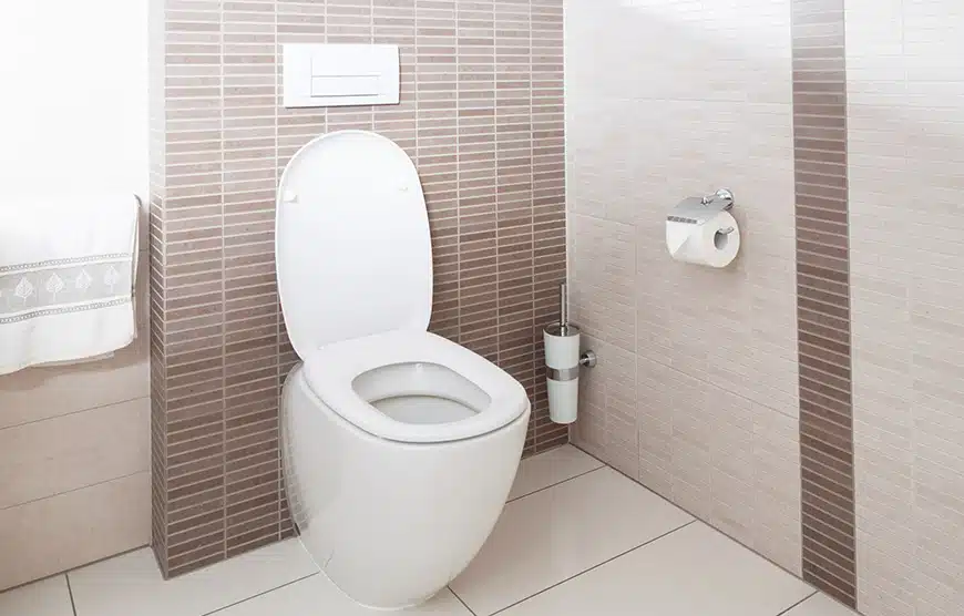 new toilet installation
